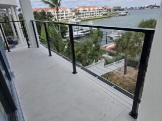 Custom built stair cable railing from Shonefelt Welding and Fabrication in Clearwater Florida