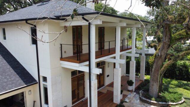 Custom built stair cable railing from Shonefelt Welding and Fabrication in Clearwater Florida