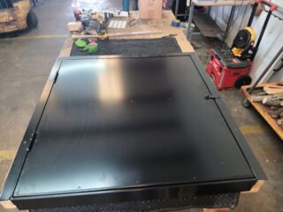 Custom built equipment racks created by Shonefelt Welding in Clearwater Florida