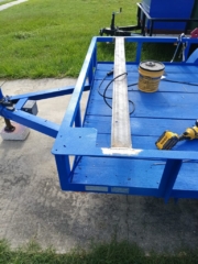 Custom built equipment racks created by Shonefelt Welding in Clearwater Florida