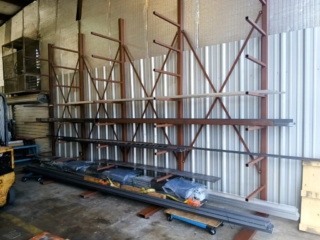 Custom Fabricated Material Racks