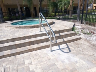 Custom Built Pool and Spa Hand Rails